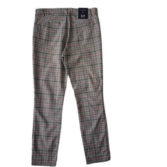 Gap Skinny Ankle Pants Bi-Strength, Gray Plaid - Picture 4 of 12